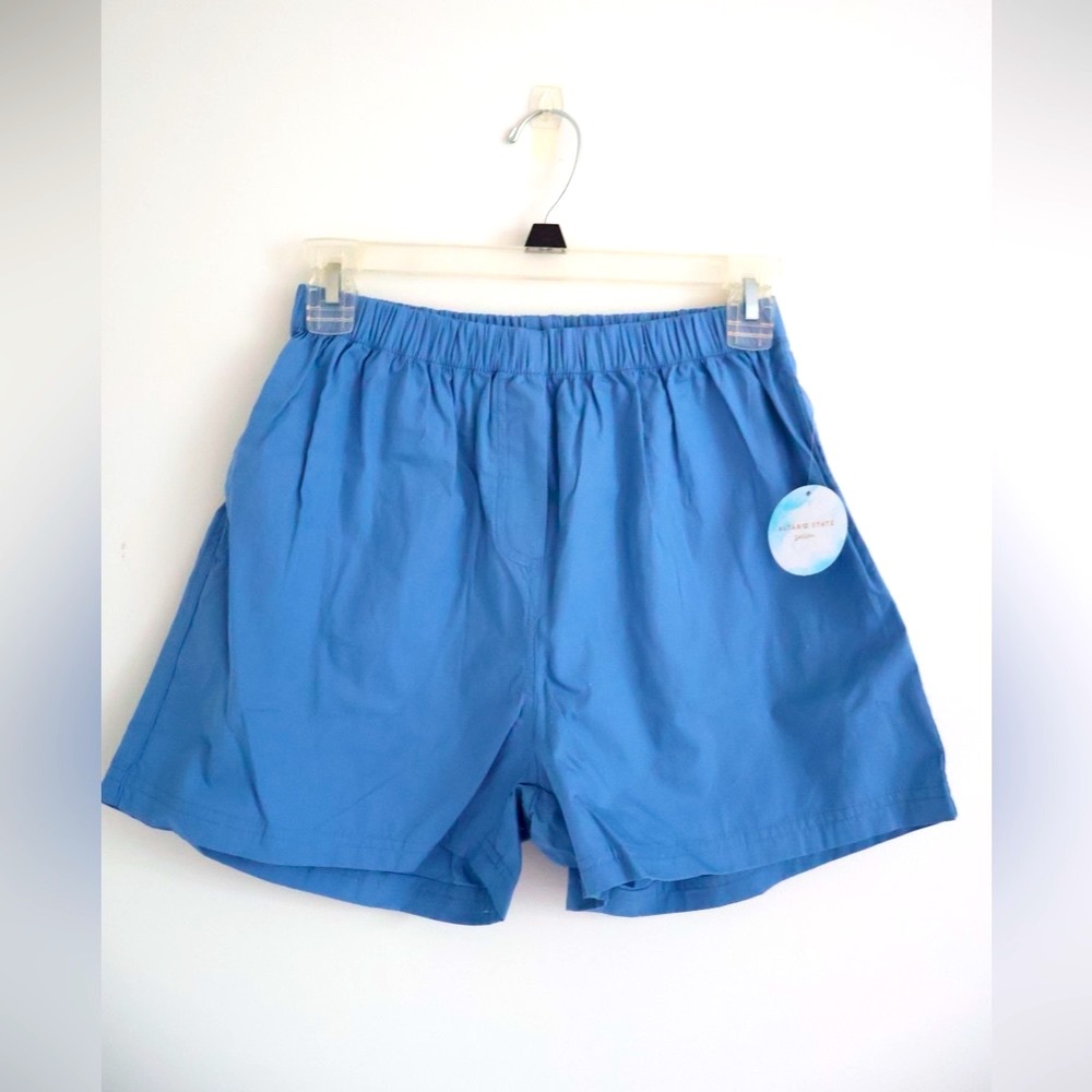 NWT Altar'd State Swim High Waisted Blue Cotton Shorts Small (S)